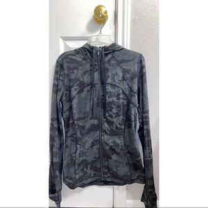 Lululemon Hooded Define Jacket- Incognito Camo Multi Gator Green